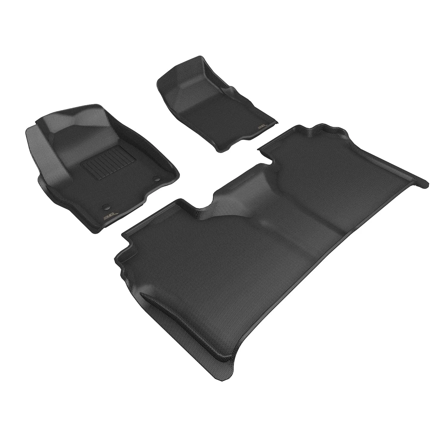 3D MAXpider Floor Mats GMC Sierra (19-24) All-Weather Kagu Series - Front or Second Row