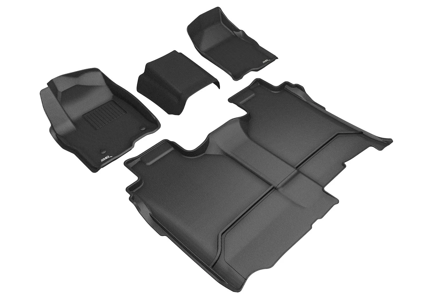 3D MAXpider Floor Mats GMC Sierra (19-24) All-Weather Kagu Series - Front or Second Row