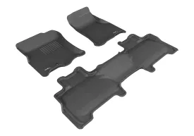 3D MAXpider Floor Mats Lincoln Navigator (11-17) All-Weather Kagu Series - Front / Second / Third Row
