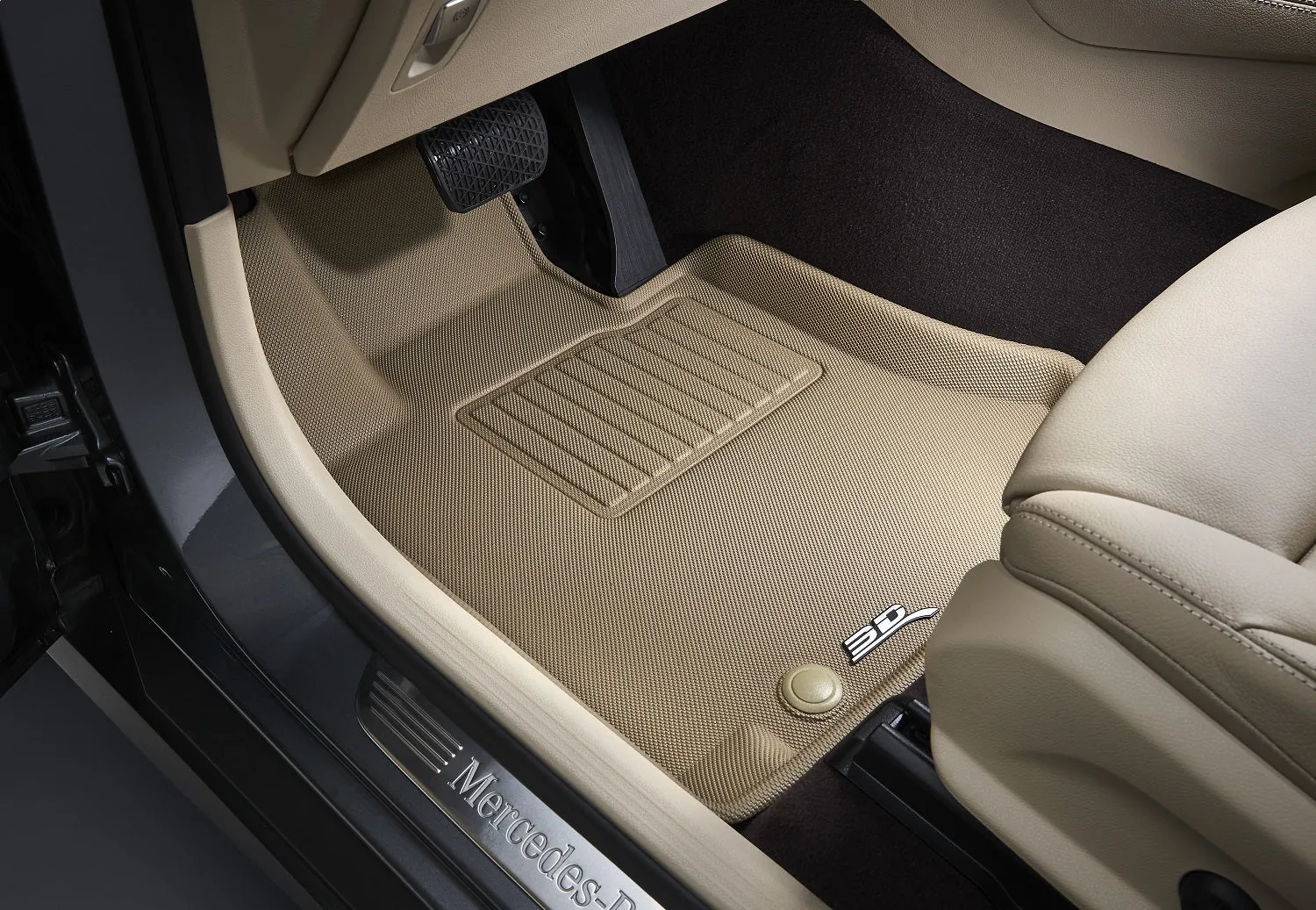 3D MAXpider L1AD03311502 - KAGU Floor Mat Tan 2 pc. Front