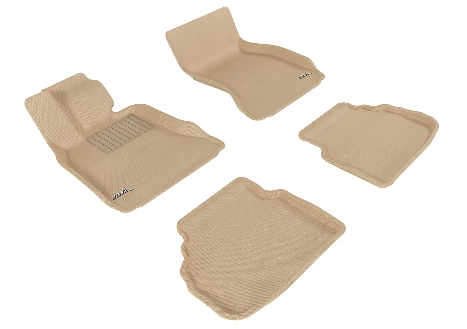 3D MAXpider L1BM05301502 - KAGU Floor Mat Tan 4 pc. Front and Rear [Available While Supplies Last]