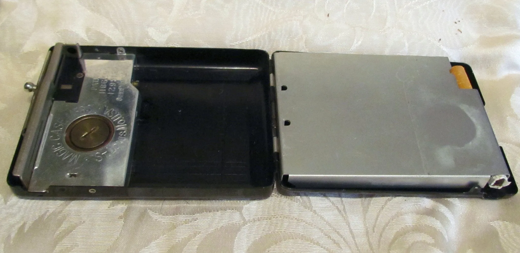 Art Deco Magic Case Lighter Black Cigarette Case 1930s Cigarette Case Working Lighter