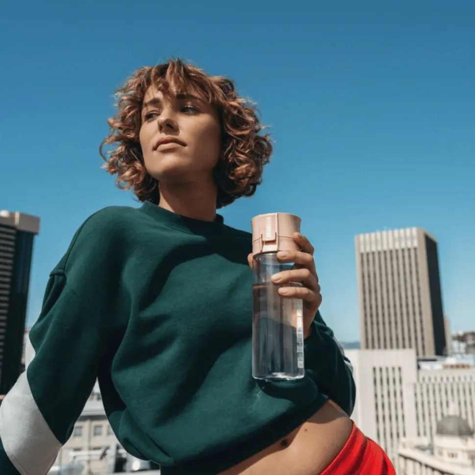 Brita Water Bottle In Apricot