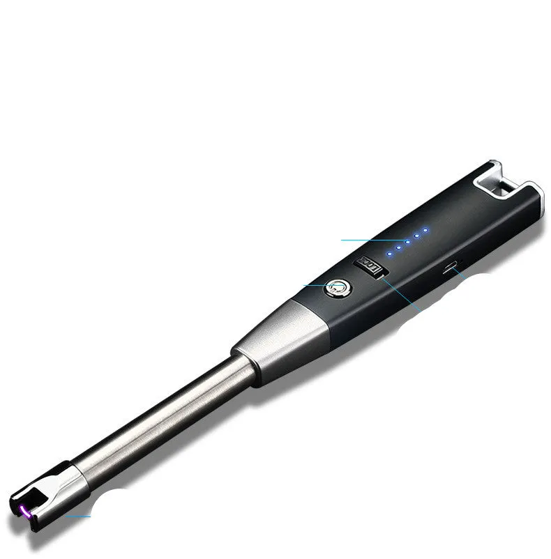 Camping BBQ Kitchen USB Charging Electronic Display Plasma Windproof Igniter