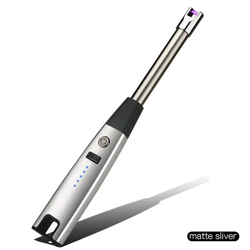 Camping BBQ Kitchen USB Charging Electronic Display Plasma Windproof Igniter