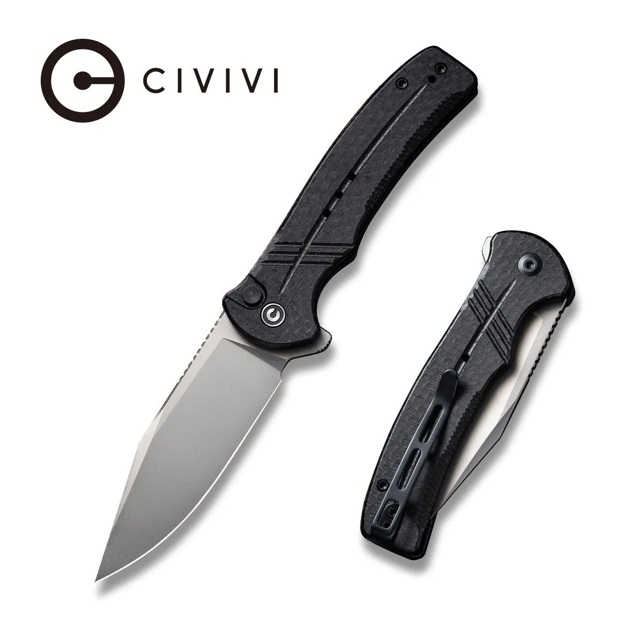 CIVIVI - Cogent Flipper Folding Button Lock Knife