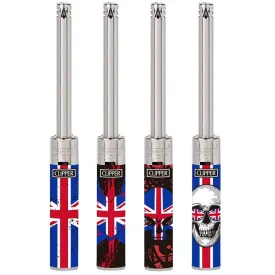 Clipper Tube Plus - Utility / BBQ Lighter - Union Jack Designs