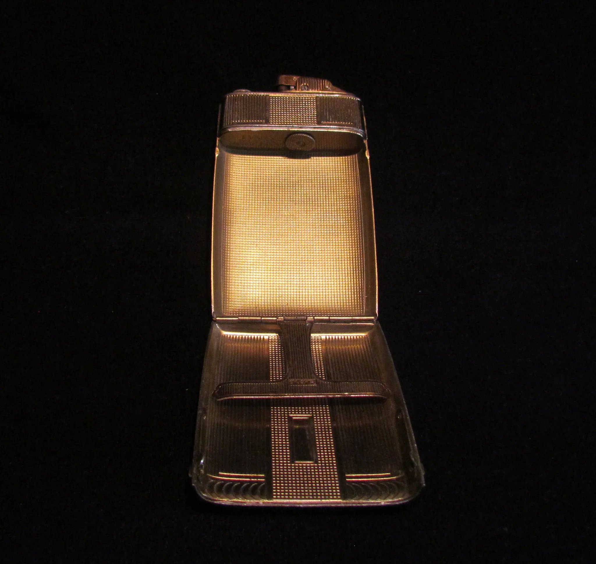 Evans Clipper Case Lighter 1930s Gold Working Lighter