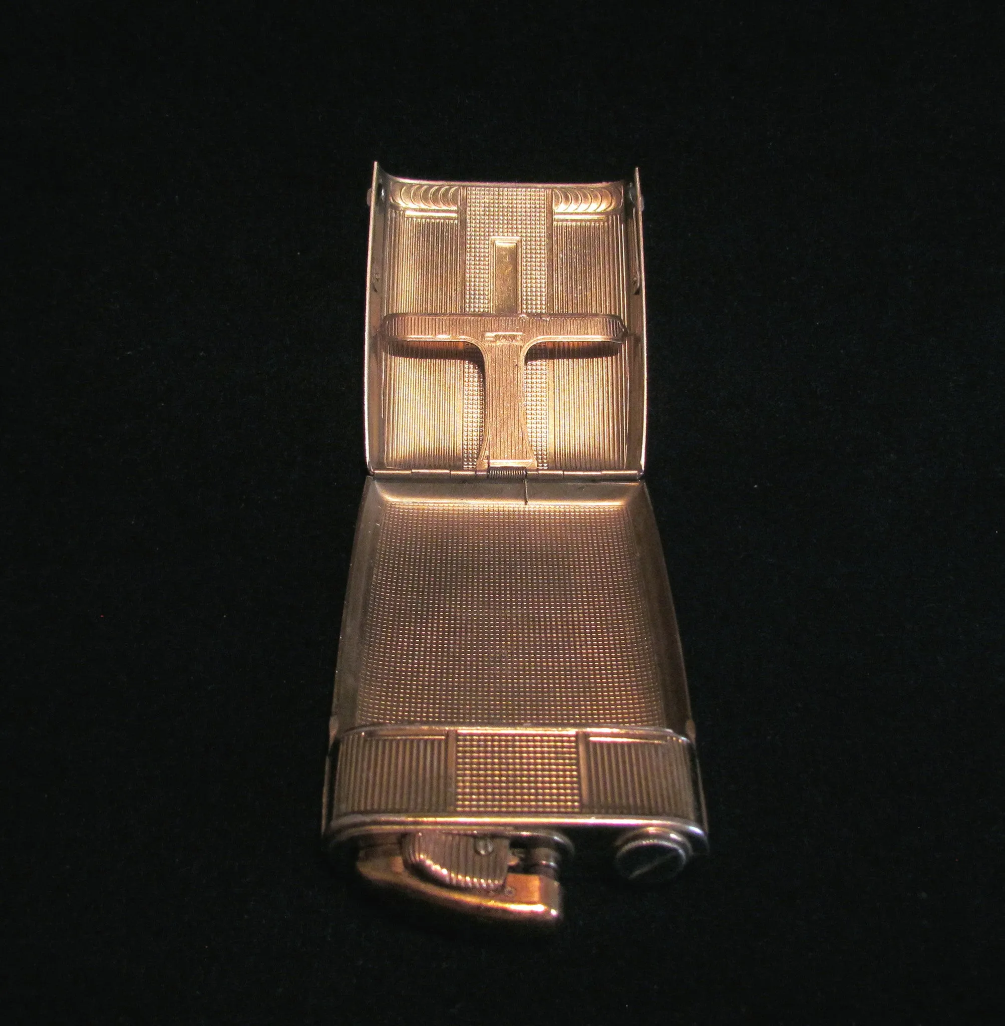Evans Clipper Case Lighter 1930s Gold Working Lighter