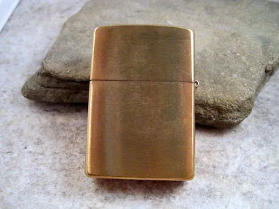 Handmade Brushed Gold Oxidized Brass Lion Head Cigarette Lighter