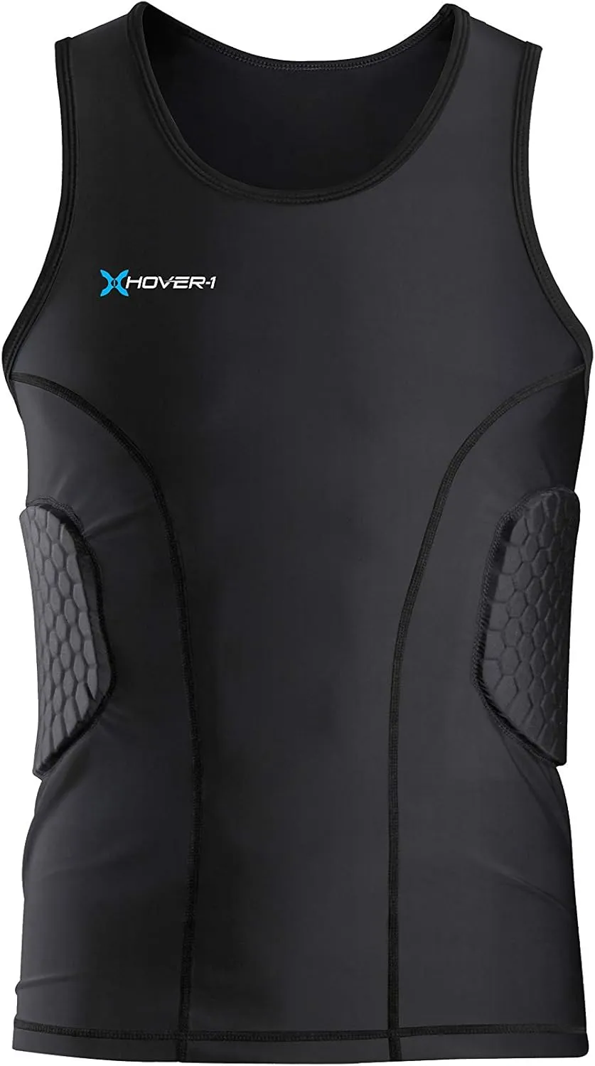 Hover-1 Unisex Adult Padded Tank Top Protective Gear, Black, Small US