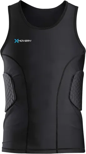 Hover-1 Unisex Adult Padded Tank Top Protective Gear, Black, Small US