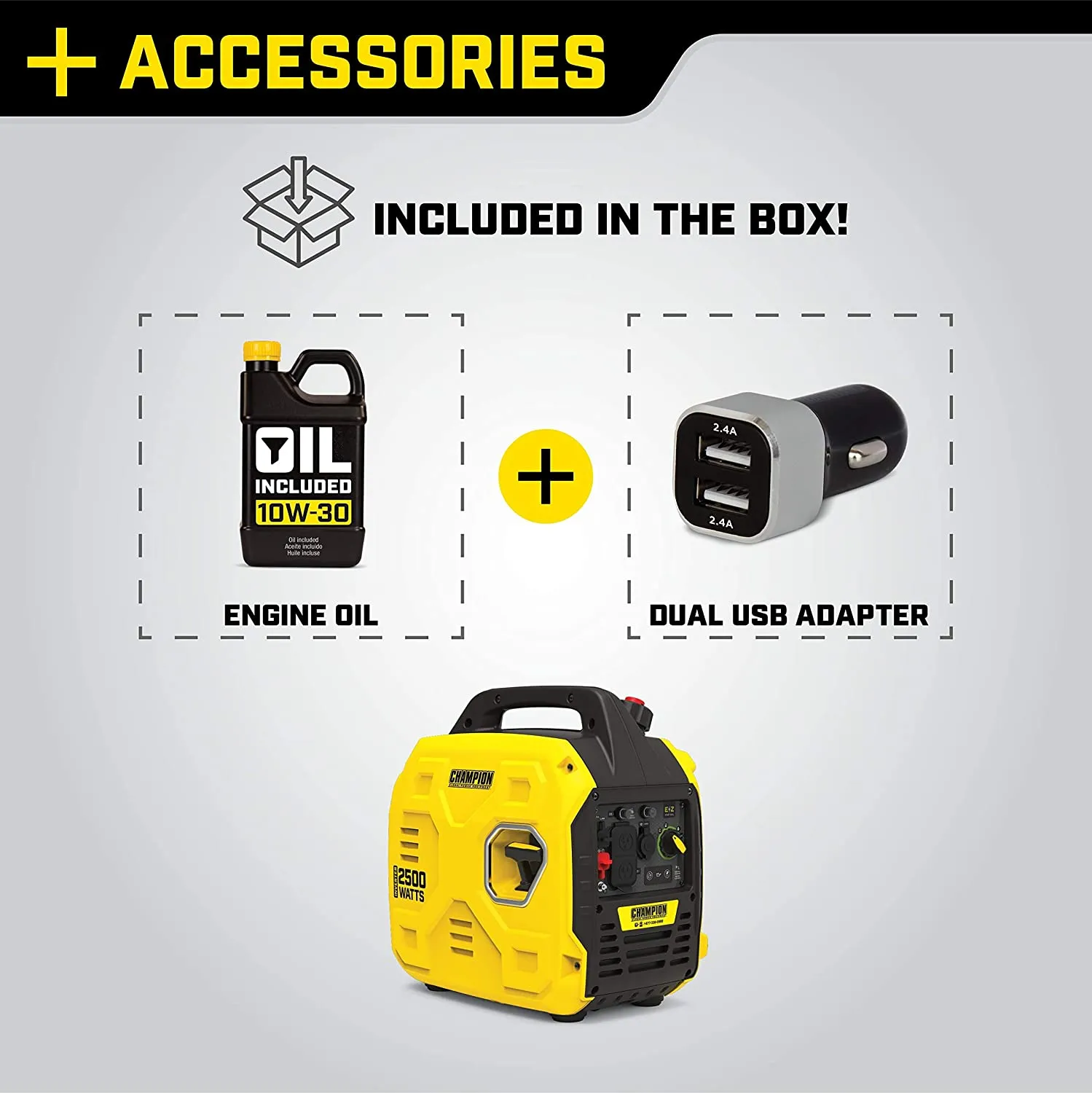ITEM# 0161   Power Equipment Portable Inverter Generator (Watch Video)