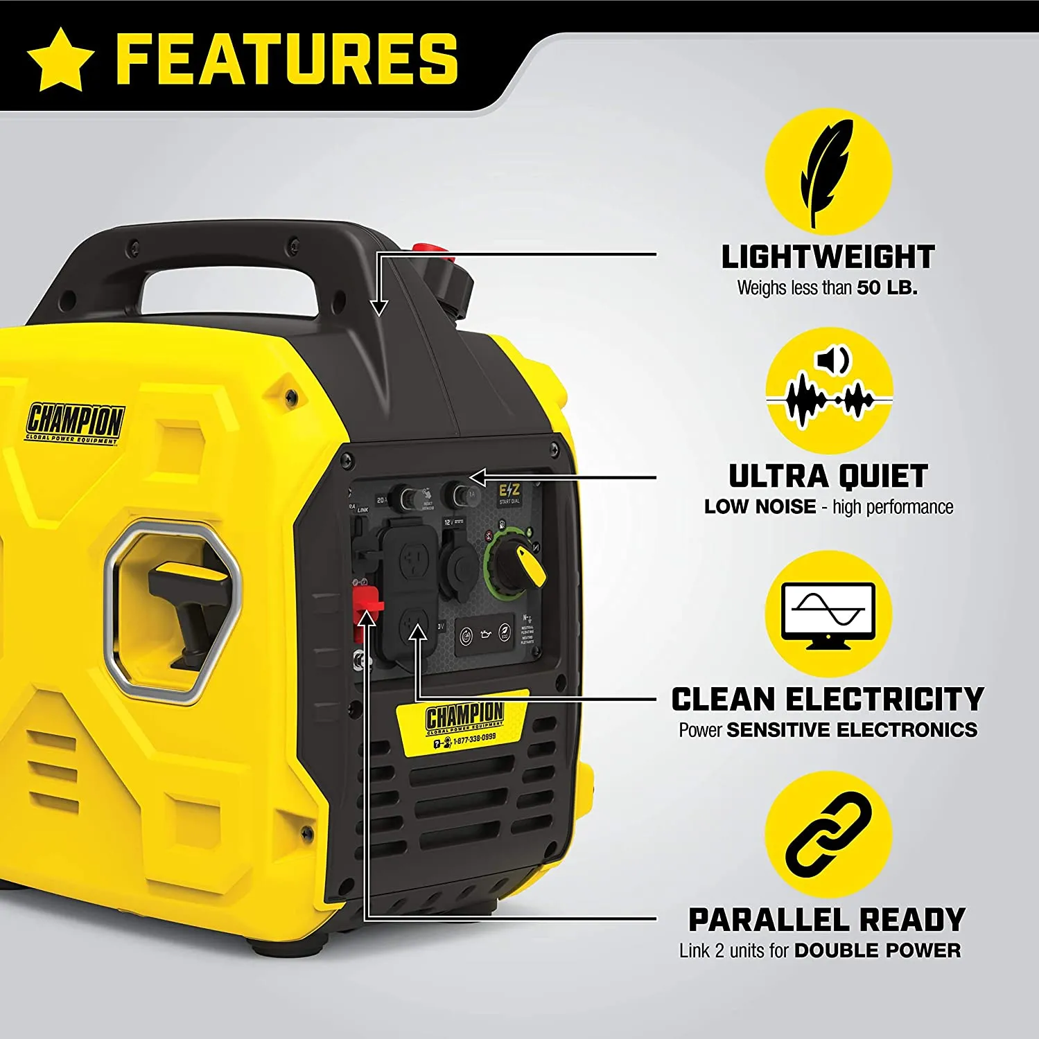 ITEM# 0161   Power Equipment Portable Inverter Generator (Watch Video)