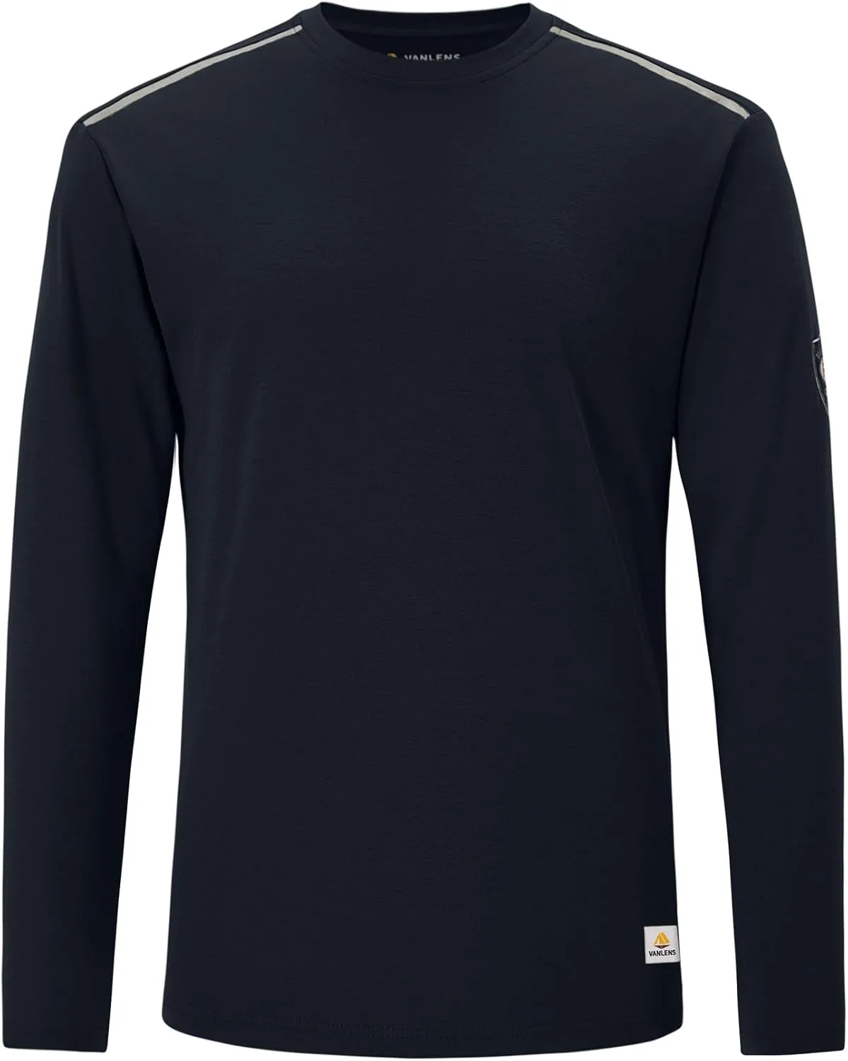 Men's Green Large Regular Fit 5.5oz 100% Cotton Long Sleeve FR Shirt for Work & Outdoor Activities