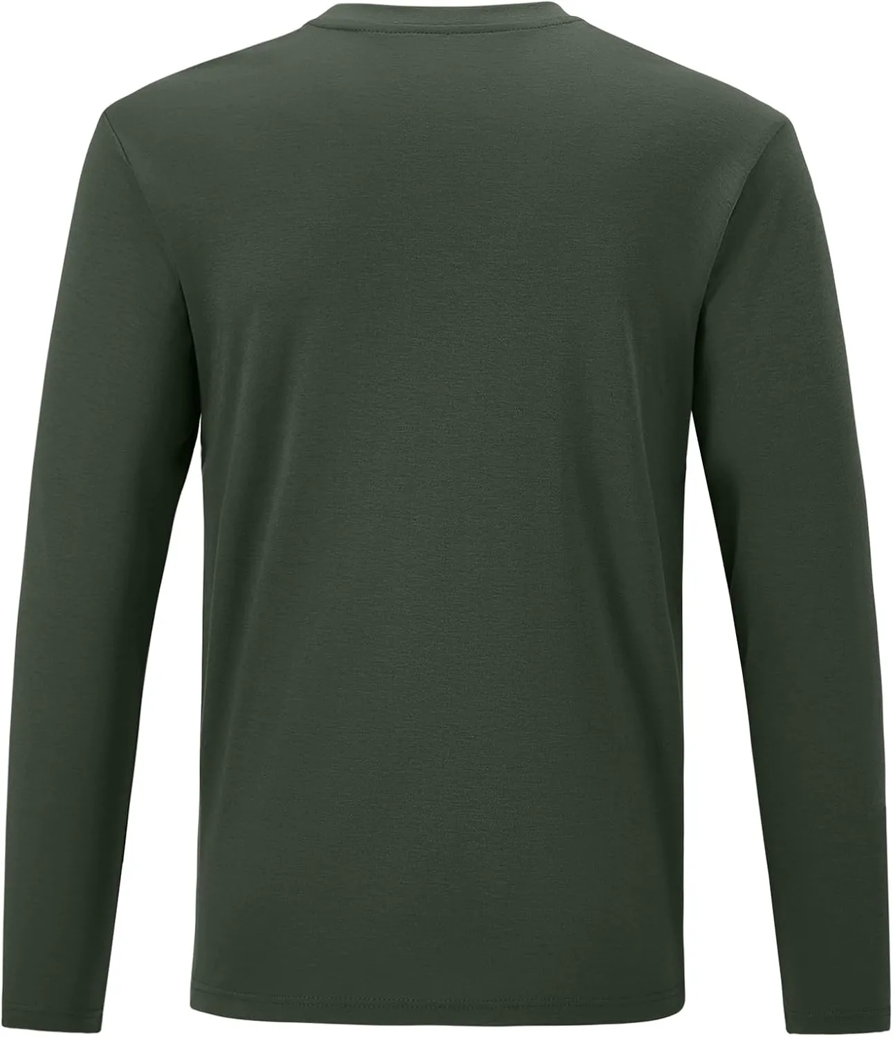 Men's Green Large Regular Fit 5.5oz 100% Cotton Long Sleeve FR Shirt for Work & Outdoor Activities