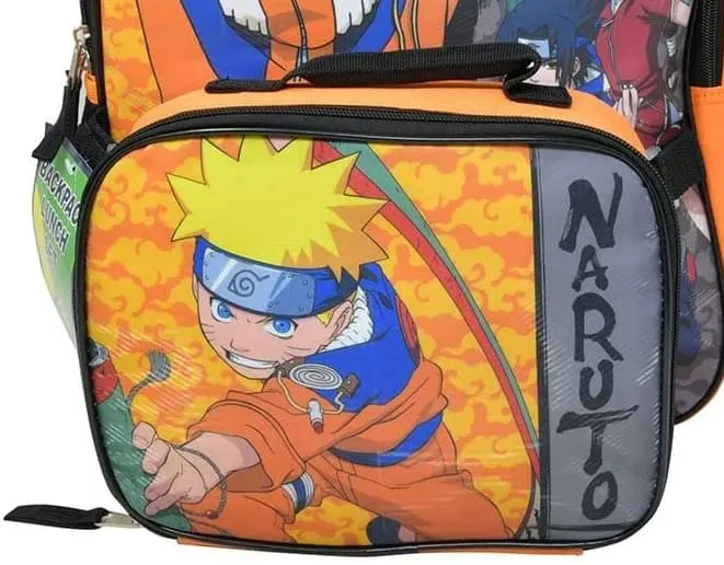 Naruto Uzumaki 16 Inch Kids Backpack with Lunch Bag