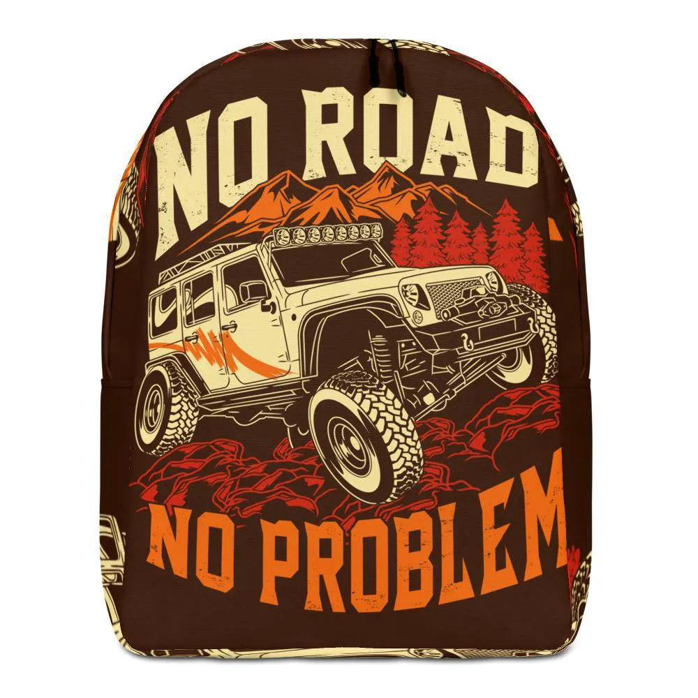 No road no problem Minimalist Backpack