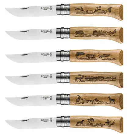 Opinel Stainless Steel Animalia Folding Knives