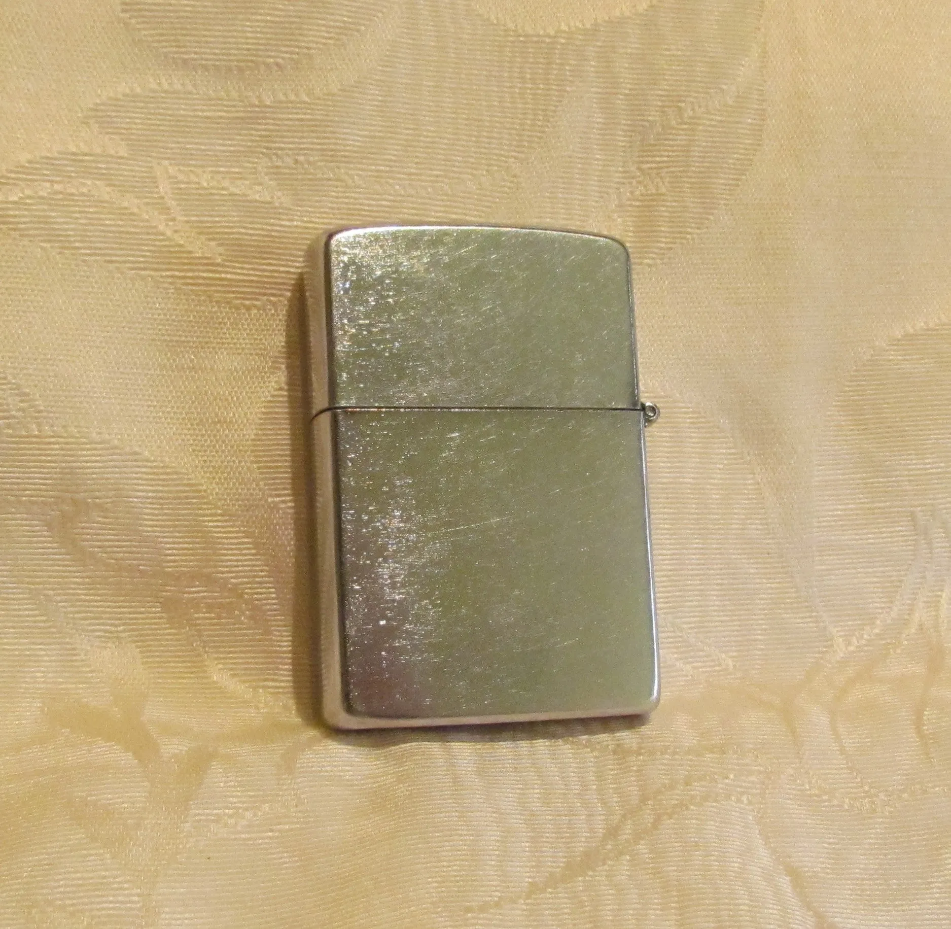 Silver Flip Top Pocket Lighter 1950s Windguard Lighter Working Windproof Copper Deer