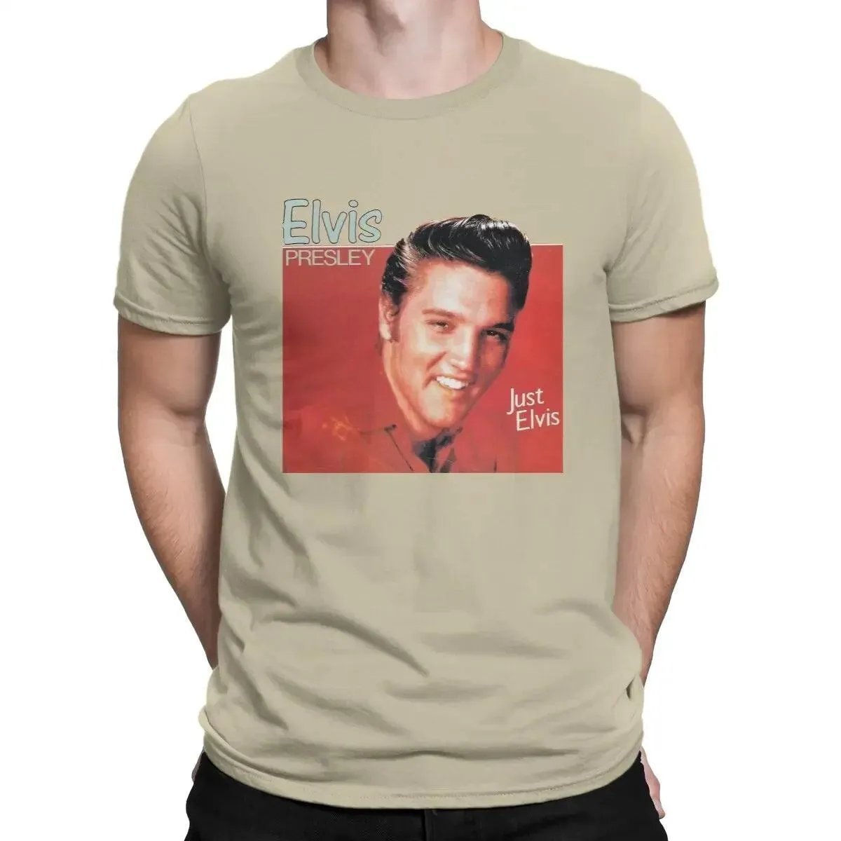 Singer Elvis Presley Tees Short Sleeve Crewneck T-Shirt 100% Cotton 6XL Clothing