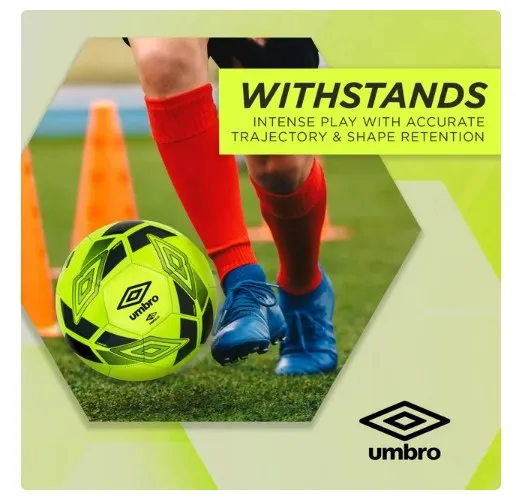 Umbro Ceramica 2.0 Size 5 Youth and Beginner Soccer Ball, Yellow