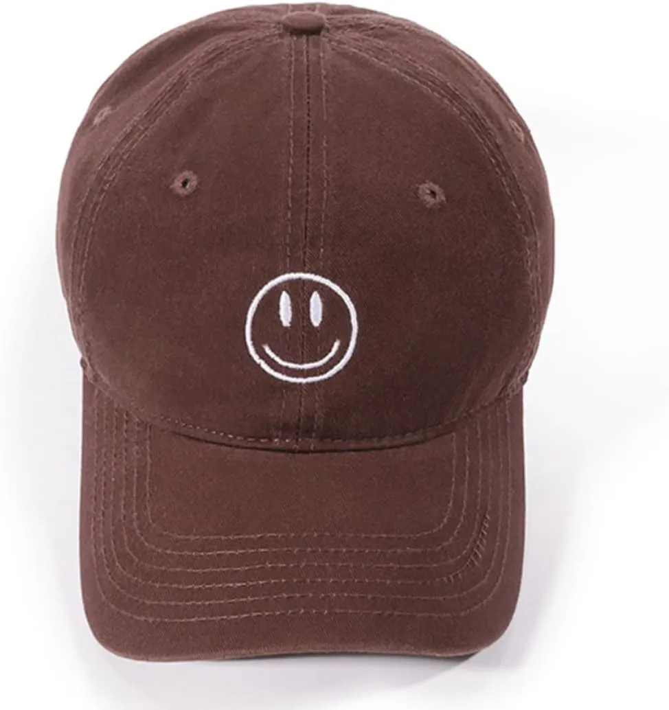 Unisex Basic Solid Baseball Cap Vintage Washed Distress Cotton Low Profile Dad Hat Adjustable Sports Hat