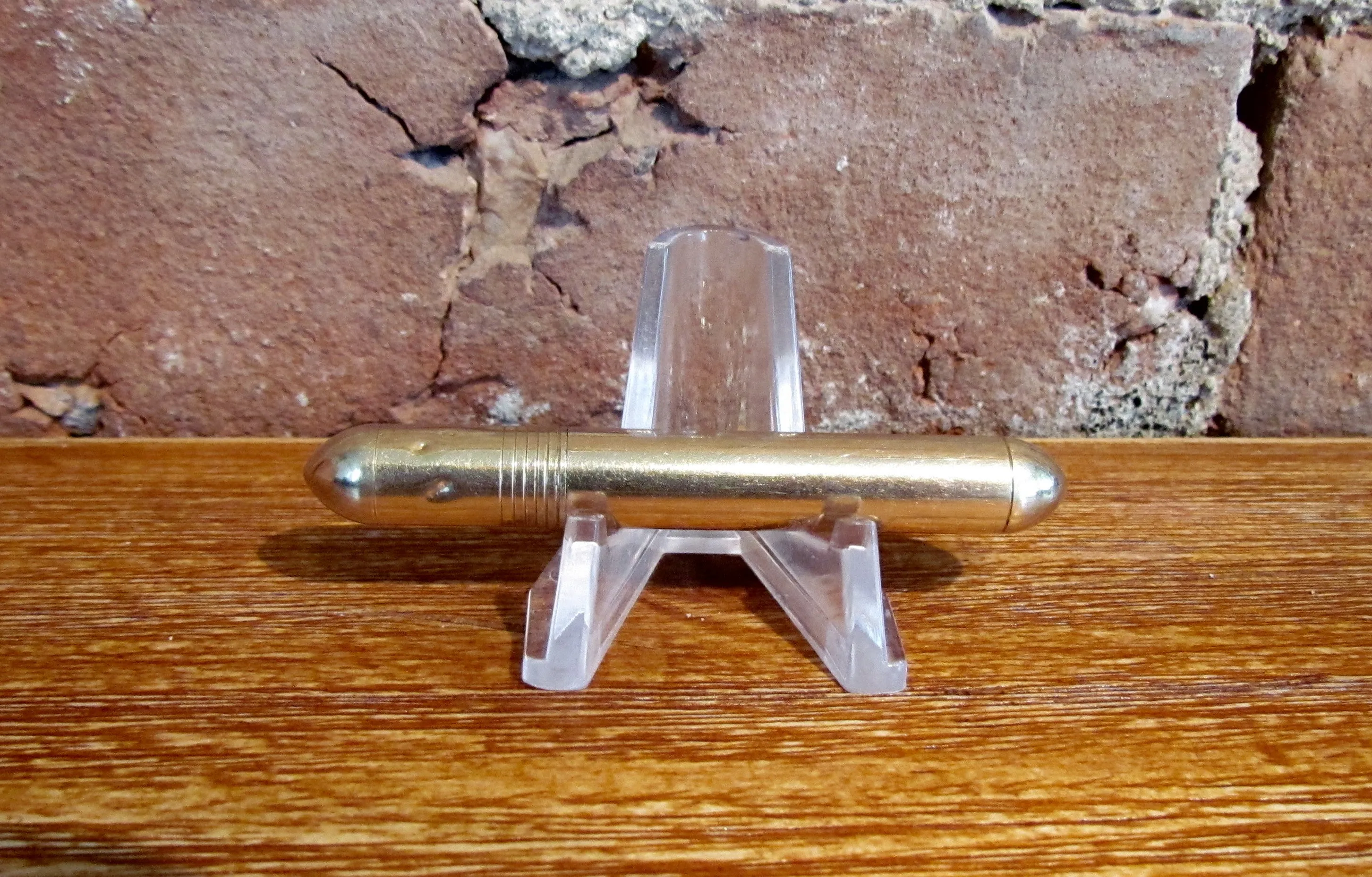 Vintage Brown & Bigelow Redilite 12kt Gold Filled Tube Lighter Working