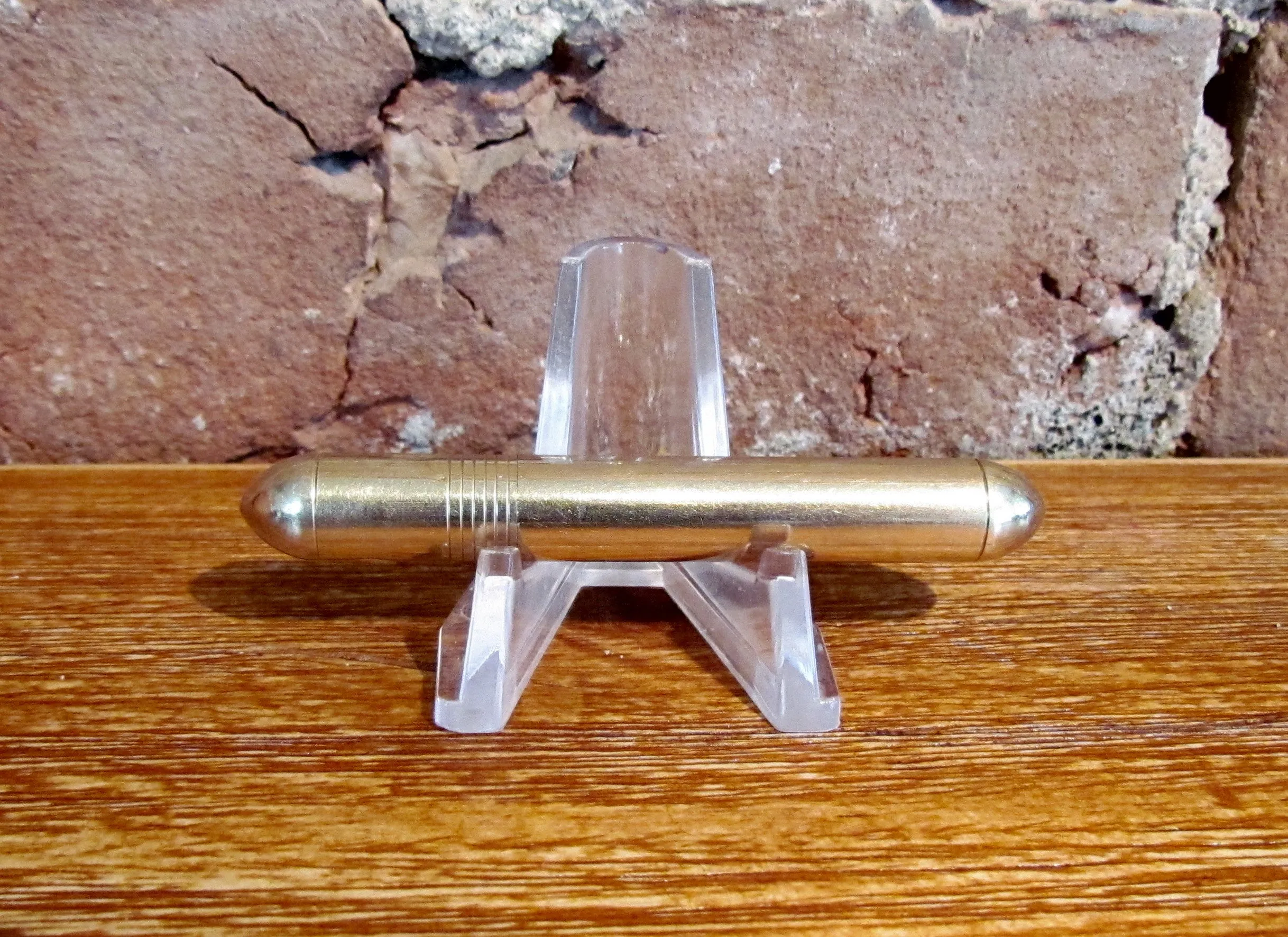 Vintage Brown & Bigelow Redilite 12kt Gold Filled Tube Lighter Working