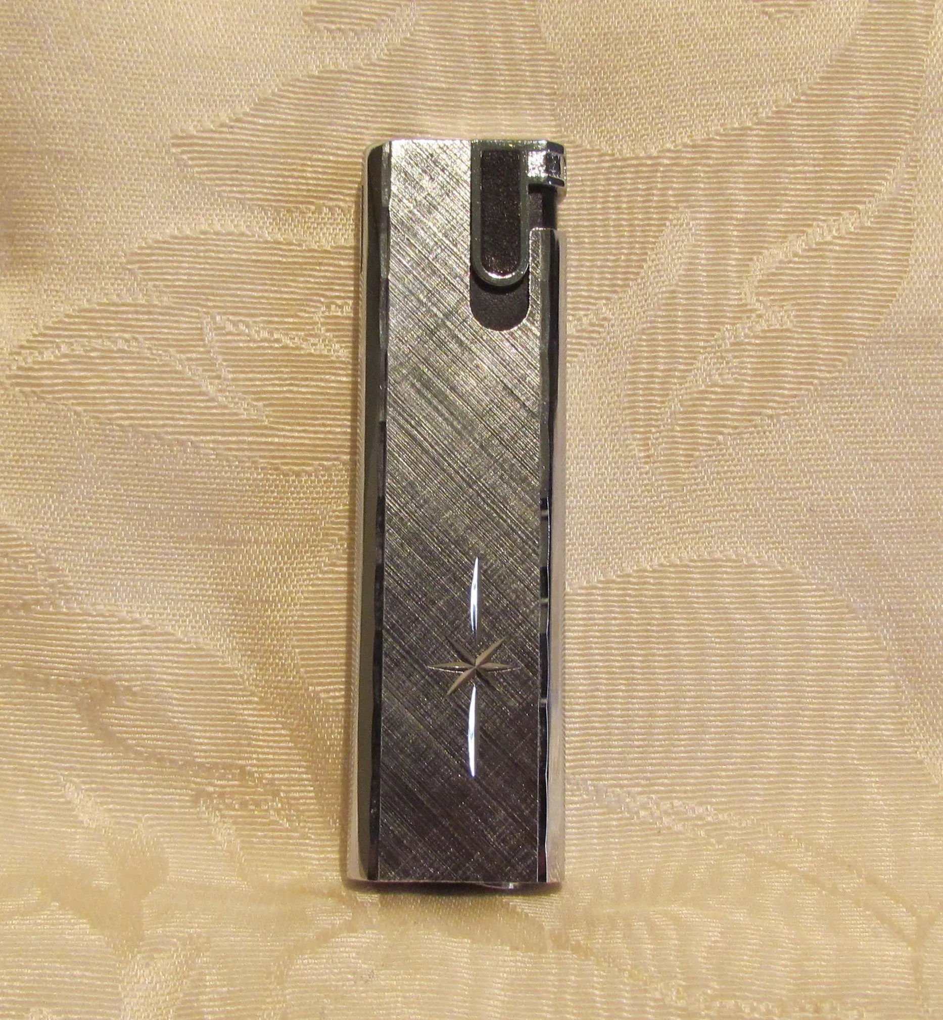 Vintage Silver Butane Lighter Working Flamex Toronado Ladies Lighter