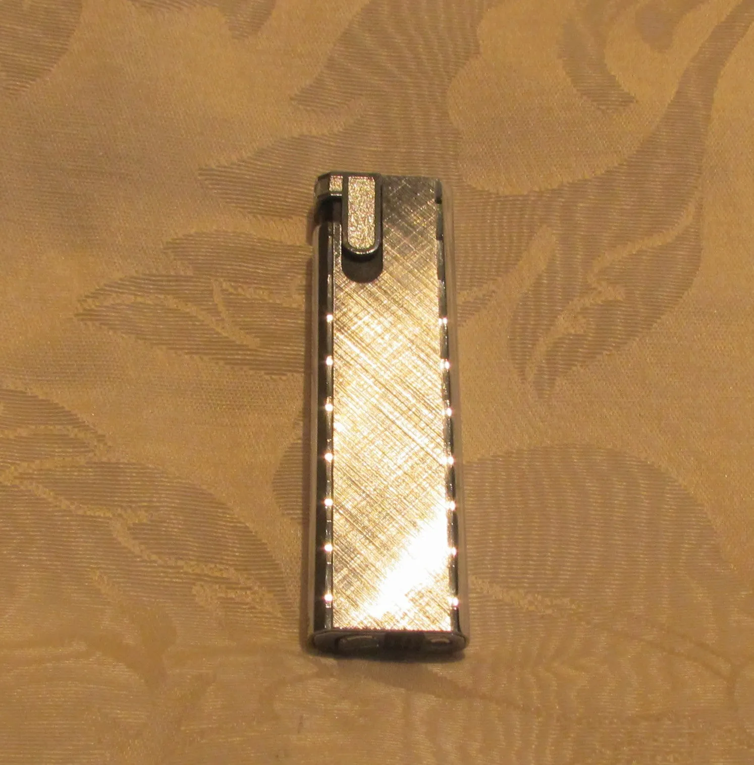 Vintage Silver Butane Lighter Working Flamex Toronado Ladies Lighter