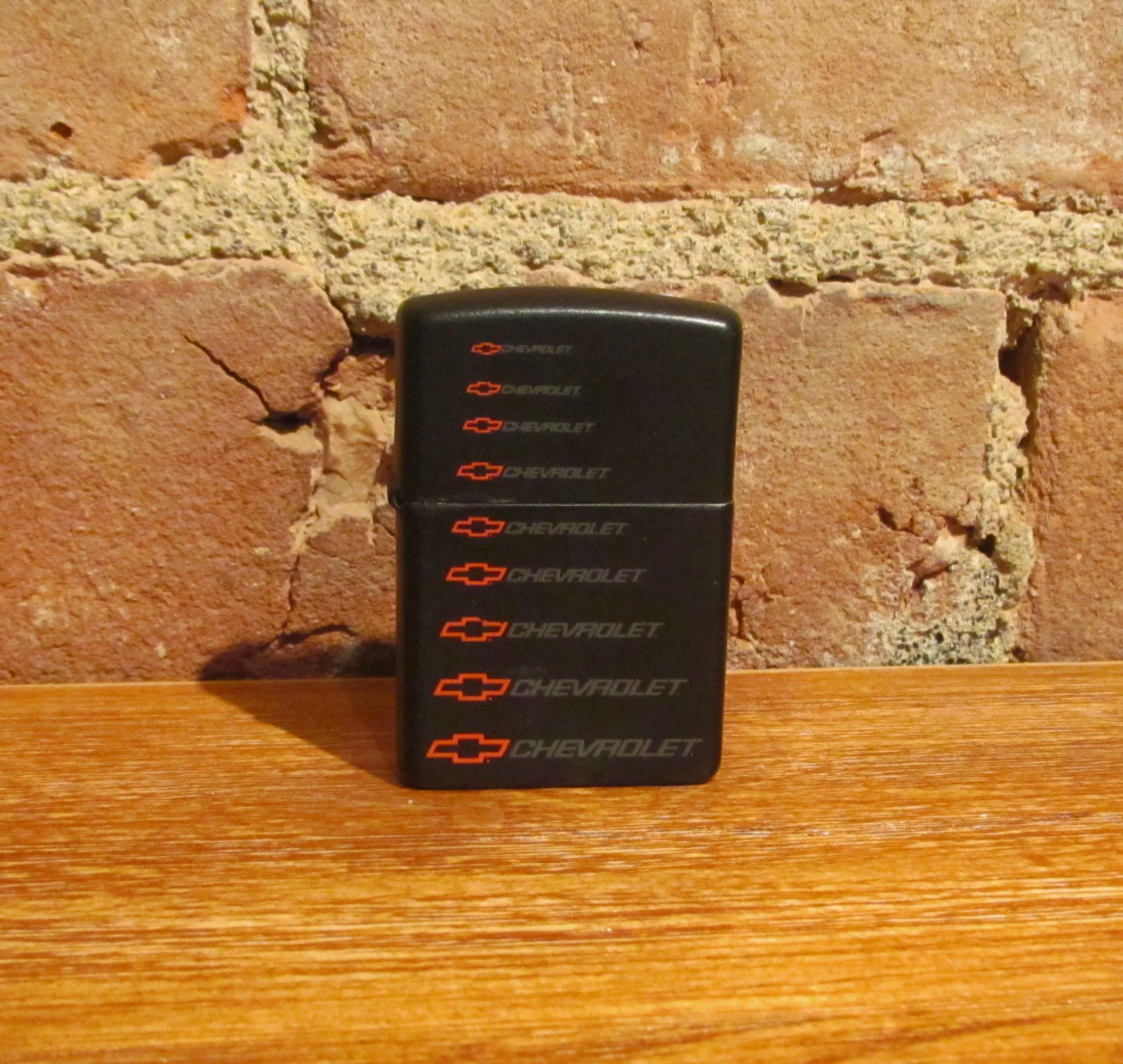 Vintage Zippo Chevrolet Advertising Pocket Lighter USA Excellent Working Original Box