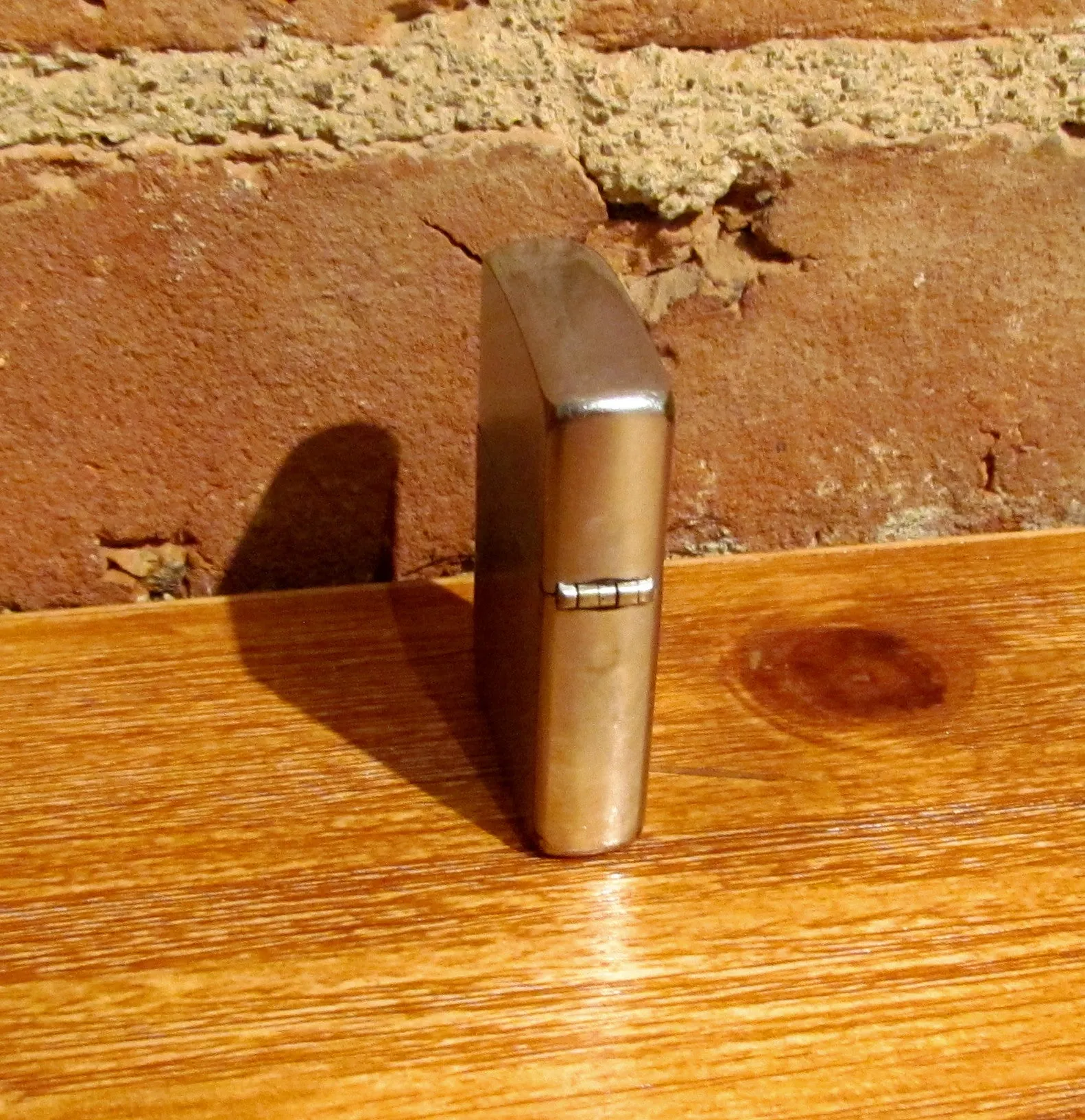 Vintage Zippo Stainless Steel Pocket Lighter Working Condition